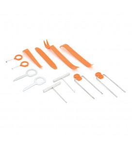 Інструмент для знімання дверних карток/декоративних панелей, 12 предметів, ABS/сталь, BOX