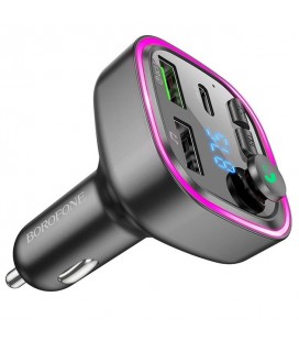 FM-модулятор Borofone BC48, Gray, Box