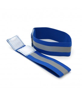 Глянсовий світловідбивний еластичний ремінець на зап'ястя або щиколотку, ціна за комплект 2шт, Dark Blue