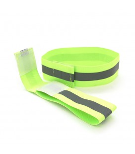 Глянсовий світловідбивний еластичний ремінець на зап'ястя або щиколотку, ціна за комплект 2шт, Light Green