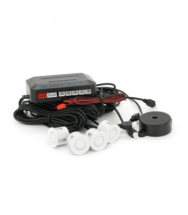 Parking sensors with 4 sensors, White