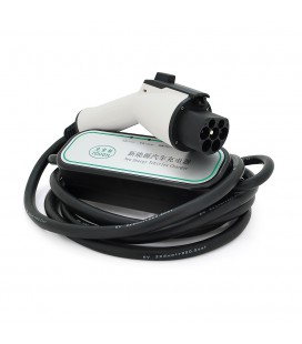 Зарядний пристрій електромобіля DC: 220V/32A, довжина кабелю 10m, IP67, роз'єм GB/T, LED-індикація