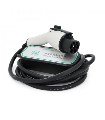 Зарядний пристрій електромобіля DC: 220V/32A, довжина кабелю 10m, IP67, роз'єм GB/T, LED-індикація
