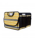 Органайзер складаний у багажник автомобіля, 500x420х330mm, 4 відділення, Yellow+White
