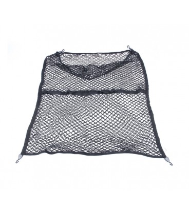 Сітка фіксуюча в багажник/пікап/причіп, 120x120см, кріплення гачками, поліпропілен-латекс, чорний