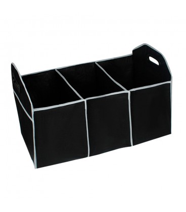 Органайзер складаний у багажник автомобіля, 500x325х325mm, 3 відділення, Black