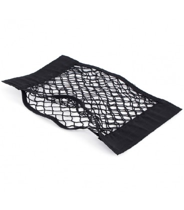 Автомобільний органайзер-сітка, 60x25см, кріплення на липучках, поліпропілен-латекс, чорний