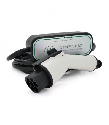 Зарядний пристрій електромобіля DC: 220V/16A, довжина кабелю 10m, IP67, роз'єм GB/T, LED-індикація