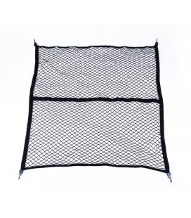 Автомобільний органайзер-сітка, що фіксує в багажник/пікап/причіп, 120x120см, кріплення гачками, поліпропілен-латекс, чорний