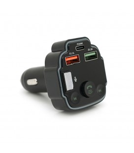 FM-модулятор Q8 з еквалайзером, 3.1A, USB, TF, 55.5х41.5х37.5