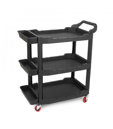 Пластиковая тележка для инструментов 975х480х680мм, черный