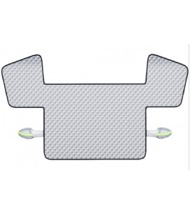 Авточохол-шторка ST-4022S. На лобове та 2 передніх скла. Розмір: 1600×1200 мм. 6 фіксаторів. Матеріал алюмінієва плівка+бавовна.