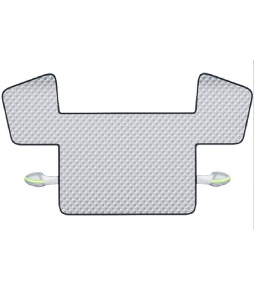 Авточохол-шторка ST-4022S. На лобове та 2 передніх скла. Розмір: 1600×1200 мм. 6 фіксаторів. Матеріал алюмінієва плівка+бавовна.