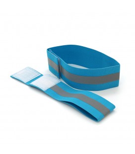 Глянсовий світловідбивний еластичний ремінець на зап'ястя або щиколотку, ціна за комплект 2шт, Blue