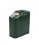 Канистра Merlion YT-HS-FV-15L, металлическая с клапаном + гибкая лейка, 15л, 340х165х360мм, Green