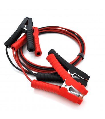 Пускові дроти для авто з затискачами АКБ, довжина 3,5м, мідний провід Одескабель 10 мм2, пусковий струм 600А, "Крокодили" 160мм