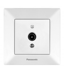 Розетка Panasonic Arkedia Slim ТВ 0 потерь, белая
