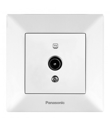 Розетка Panasonic Arkedia Slim ТV 0 втрат, біла