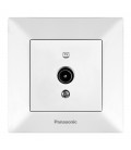 Розетка Panasonic Arkedia Slim ТV 0 втрат, біла
