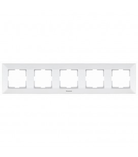 Рамка Panasonic Arkedia Slim п'ятимісна, горизонтальна, біла