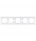 Рамка Panasonic Arkedia Slim п'ятимісна, горизонтальна, біла