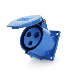 Розетка накладна пряма SF-323, 3 полюси, 2Р + E, 32А, 380V, IP44