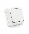 Вимикач одинарний зовнішнього монтажу, White, Q10