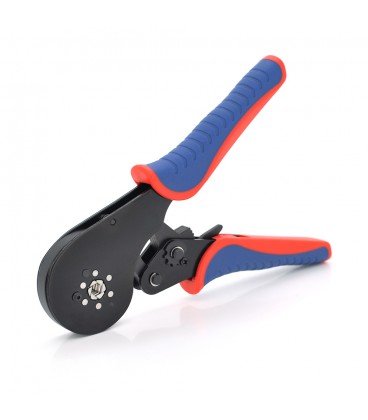Крімпер CINLINELE HCS8 16-6 для обтиску кабельного накінечника, 0.08-16mm2, Blue-red