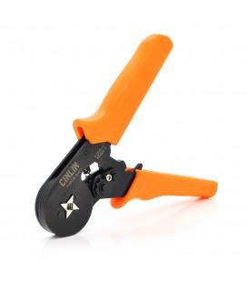 Кримпер CINLINELE HCS8 6-4 для обжима кабельного наконечника, orange + набор кабельных наконечников (VE0508,VE7508,VE1008,VE1508