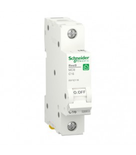 Автоматичний вимикач змінного струму  Schneider RESI9 16А, 1P, крива, 6кА