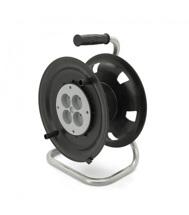 Котушка для подовжувача до 50м без кабелю на 4 гнізда без заземлення Ø275 мм