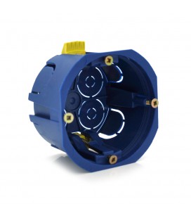 Подрозетник / Коробка стыковочная гипс Ø68х45мм с пластиковыми лапками Q100