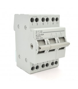 Модульный перекидной автомат трехпозиционный ( перекидной автомат) Voltronic SF219G-3P-63A с общим выходом