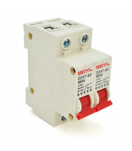 Автоматический выключатель переменного тока BEIYI DZ47-63-2P-B63A, B63, 300-800W. 12-96V