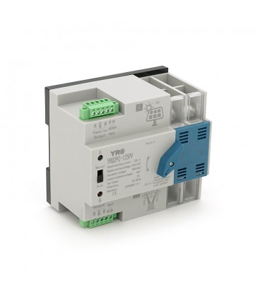 Автомат введення резерву (АВР) двополюсний RQ2PC-125PV, 220V/125A на DIN-рейку для інверторів