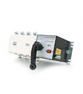 Автомат ввода резерва (АВР) четырехполюсный GCQ4P200A, 220V/200A, Отключающая способность KA:6, Винтовая фиксация, 360*177*165мм