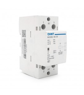 Контактор CHINT NCH8-40/20 220V,40А, 7.5kW, 2NO, на DIN-рейку, 85*65,5*36мм