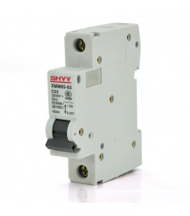 Автоматический выключатель переменного тока SHYY XMM65-63 1P C20, 230/400V