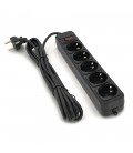 Мережевий подовжувач Gembird SP5, 220В 10А, 5 розеток, 4.5 м, Black, Q30