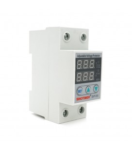 Захисне реле з контролем струму та напруги SVP-916, 80A, 220В, на DIN-рейку, 36х65х85 мм