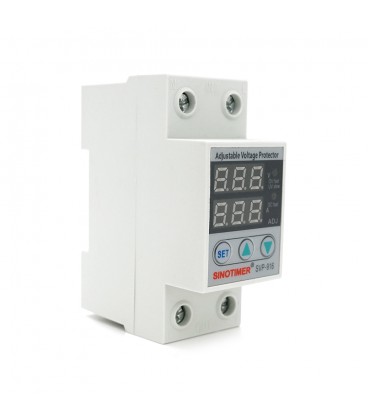 Защитное реле с контролем тока и напряжения SVP-916, 80A, 220В, на DIN-рейку, 36х65х85 мм