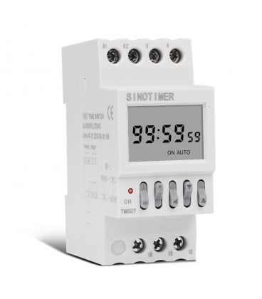 Реле часу Sinotimer TM627, на DIN-рейку, LCD, програмований, 16А, 220V, 82х68х36 мм