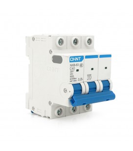 Автоматичний вимикач змінного струму CHINT NXB-63 3P C40, 40A