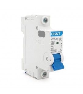 Автоматичний вимикач змінного струму CHINT  NXB-63 1P C63, 63A
