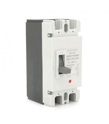 Двополюсний автомат постійного струму CHCYZO JSM1-250L/2300, 200A, DC500-800V, 6kA