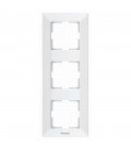 Рамка Panasonic Arkedia Slim потрійна, вертикальна, біла