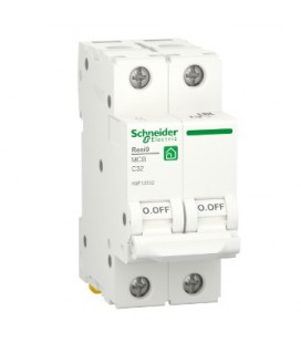 Автоматический выключатель переменного тока Schneider RESI9 32А, 2P, кривая С, 6кА