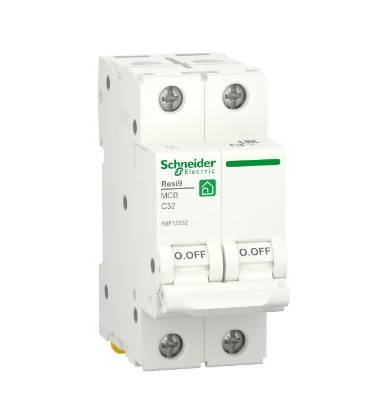 Автоматичний вимикач змінного струму  Schneider RESI9 32А, 2P, крива, 6кА