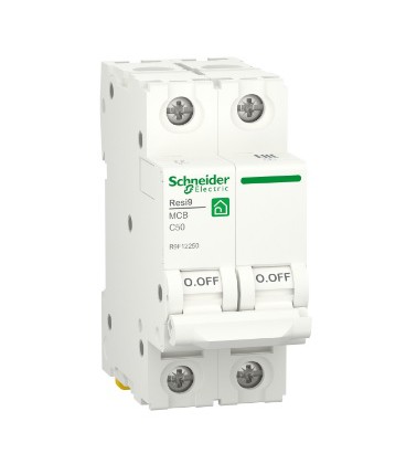 Автоматичний вимикач змінного струму  Schneider RESI9 50А, 2P, крива, 6кА