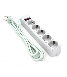 Мережевий подовжувач Gembird SP5, 220В 10А, 5 розеток, 4.5 м, Gray, Q30